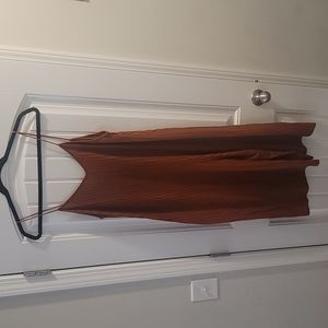 Zara Rust color culotte jumpsuit size large